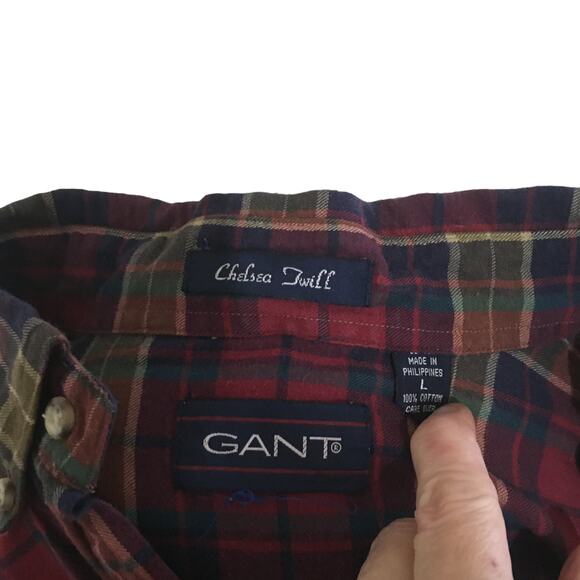 Gant Chelsea Twill plaid long sleeve button down shirt - Picture 3 of 3